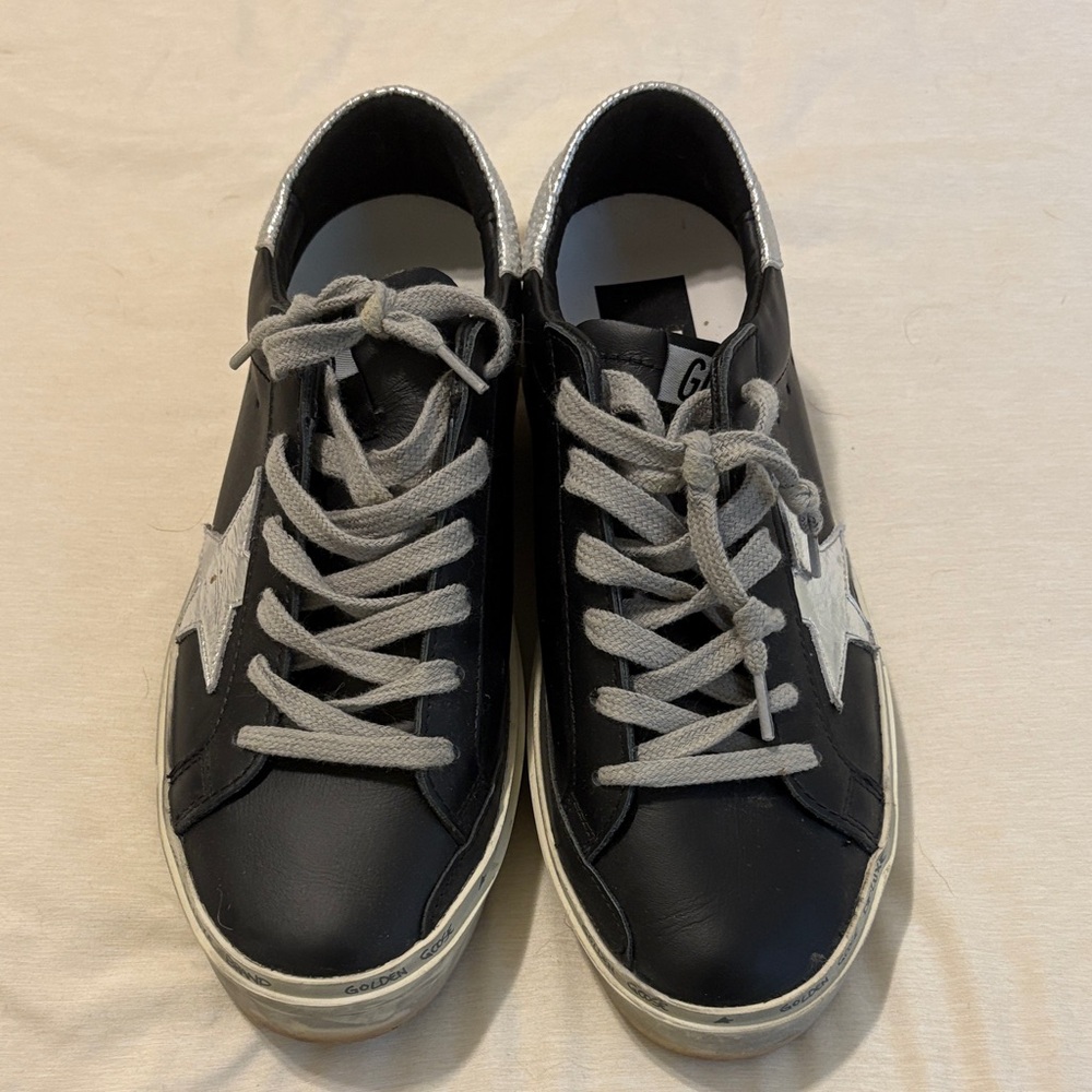 Black and Gray Golden Goose Sneakers